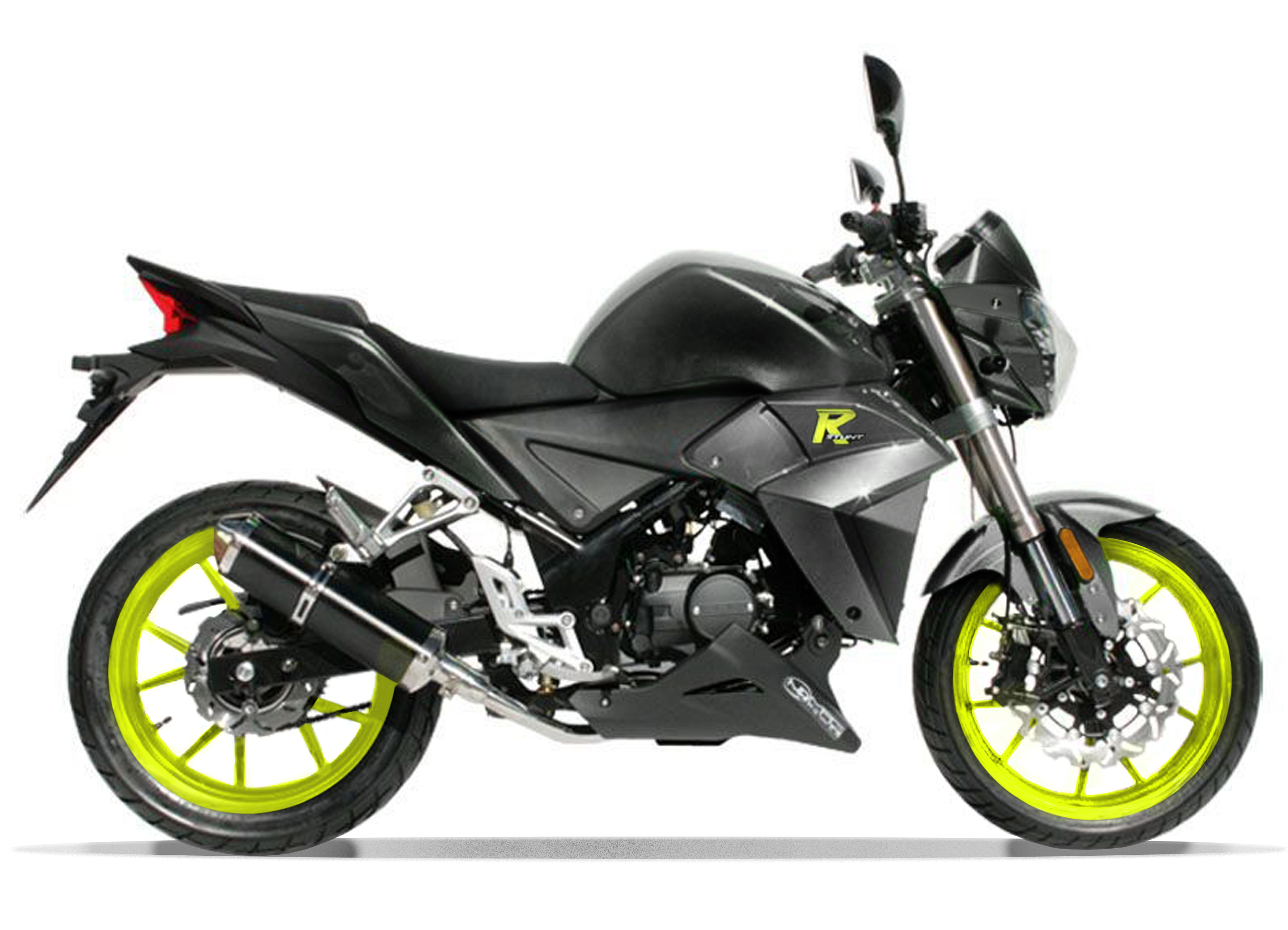 Moto Magpower R-Stunt 50cm³ noir mat profil