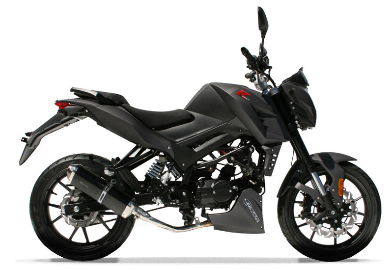 Vue de profil de la moto Magpower R-Street 50 cm³