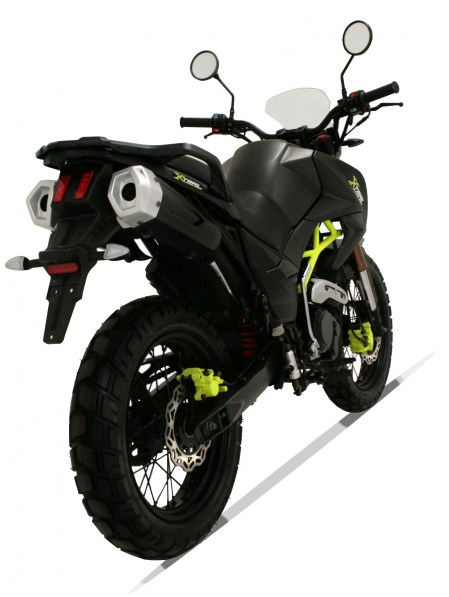 Moto Magpower Xtrail 125cm³ vue 3-4 arrière